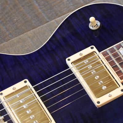 2012 Gibson Custom Shop Les Paul Standard F Cobalt Blue Flametop + COA OHSC image 8