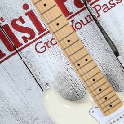 Fender Standard Stratocaster Electric Guitar Olympic White Finish image 9