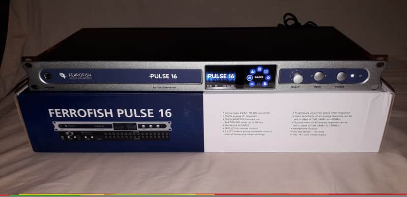 Ferrofish Pulse 16 convertisseur 16x16 AN/NA, ADAT 2018 - Silver image 1