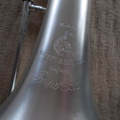 Boosey & Hawkes Imperial Trombone, Silver Plate, As Found image 2