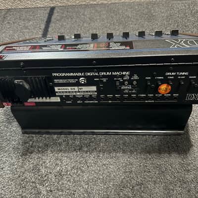 Oberheim DX 6-Voice Drum Machine 1982 - Blue with Wood Sides image 5