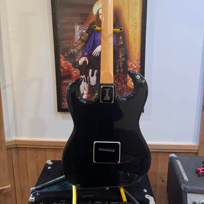 Burns Black Bison with Scroll Headstock, 3 Rez-O-Matik Pickups, Blue Shell Pickguard, Plek’d beautiful fingerboard, all Original! image 13