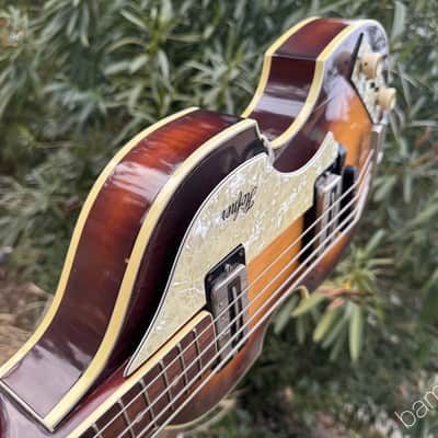1975 Höfner 500/1 Violin "Beatles" Bass - Sunburst - OHSC image 9