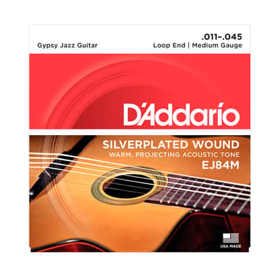 EJ84M Gypsy Jazz Loop End Medium 11-45 D'Addario image 1