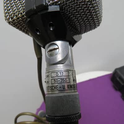 AKG D12 Cardioid Dynamic Microphone  1960s image 8