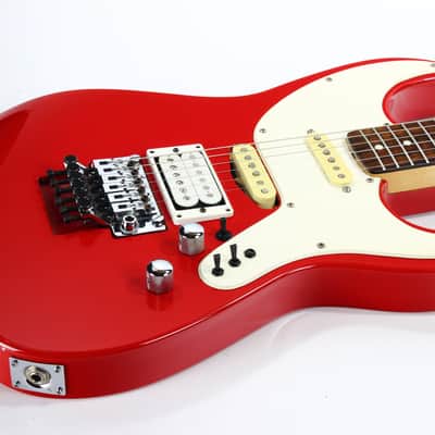 1987 Kramer E.E. Pro 1 Elliot Easton RED Signature Super Strat -- White Pickguard, Stratocaster 1980's image 18