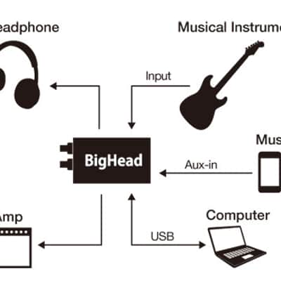 Phil Jones Bass BigHead Mobile Headphone Amp with D/A Converter image 4
