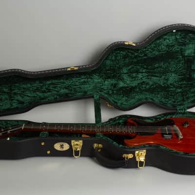 Gibson  Les Paul Junior Solid Body Electric Guitar (1958), ser. #7312, black tolex hard shell case. image 10