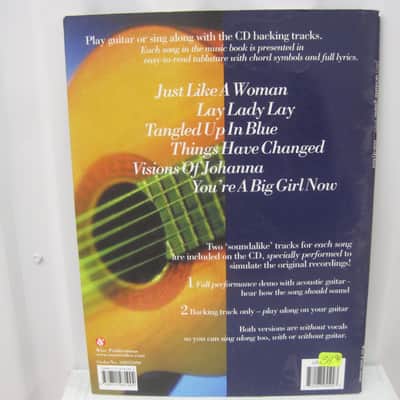 Bob Dylan Six of His Greatest Hits CD Sheet Music Song Book Songbook Guitar Tab Tablature image 2