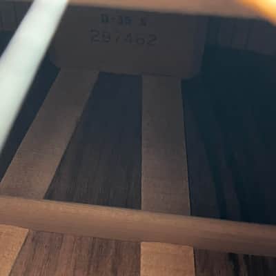 1972 Martin D-35S | One Family Owned Since New | Original Invoice | Factory Letter | Warranty Card | Original Case image 10