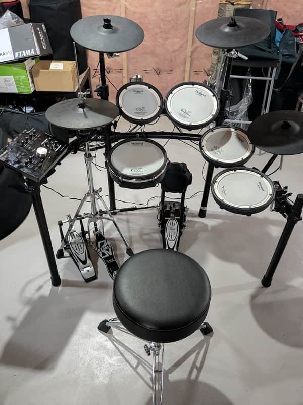 Roland TD-25KV V-Drum Kit with Mesh Pads 2010s - Black image 1