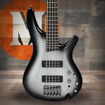 Ibanez SR Standard 5 String Electric Bass - Metallic Silver Sunburst (SR305EMSS) image 1