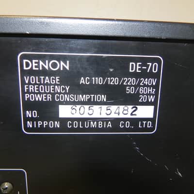 Denon DE-70 Dual 12 Band Stereo Graphic Equalizer MIJ 1980's Black image 7
