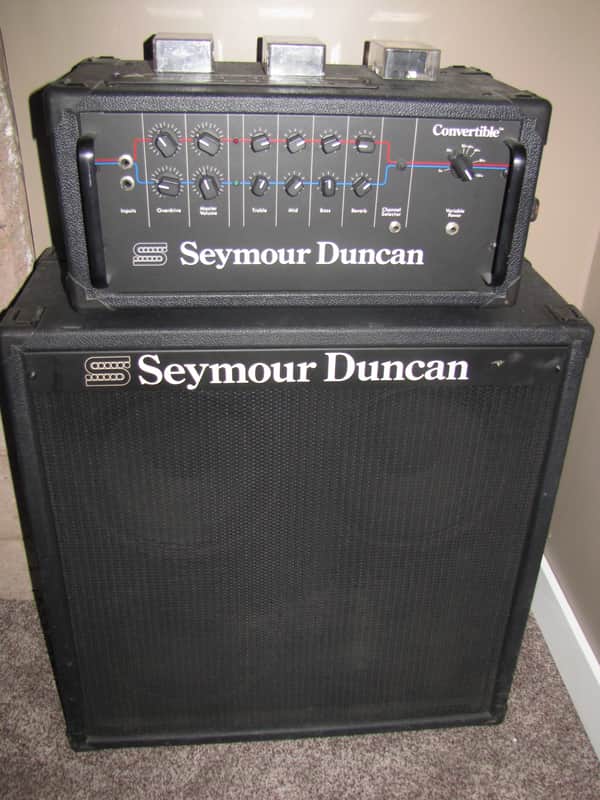 Seymour Duncan Convertible 100 Watt Head & Cabinet 1986 Black Tolex image 1
