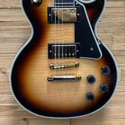 Epiphone "Inspired by Gibson Custom" Les Paul Custom Guitar- Sedona Burst - Flame Top w/Hard Case- New! image 1