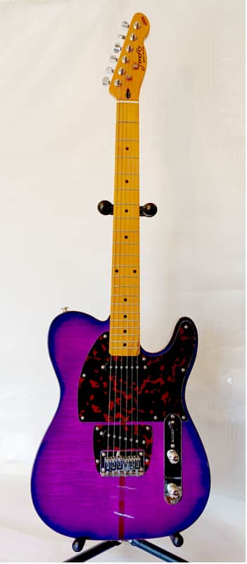 Firefly FFTH-BCPL-557 "Mad Cat" Pure Series Electric Guitar - Transparent Purple image 1