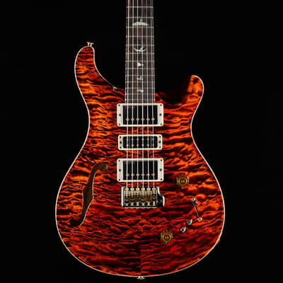 PRS Wood Library Willcutt Exclusive Special Semi-Hollow Quilt Maple 10-Top Orange Tiger 10 Top  (773) image 3