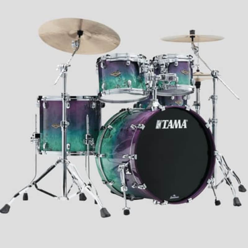 Tama Starclassic Walnut/Birch Ltd. Ed. 4-Pc Shell Pack 10/12/16/22 (Nebula Mappa Burl Fade) image 1