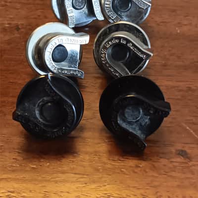 Schaller Strap locks 3 nickel chrome black image 2