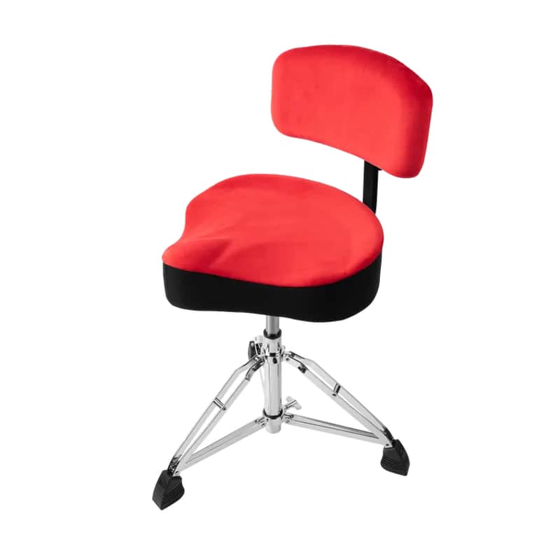 Gator Air Glide Drum Throne with Backrest GP-DTH-ASD-RD/ 1 Year Manufacture Warranty image 1