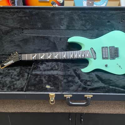 Hamer California E4TE Left Handed USA 1993 - Sea Foam Green image 1