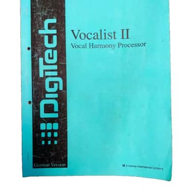 Digitech Vocalist II Vocal Harmony Prozessor, inkl. Fußschalter, Anleitung, Netz image 6