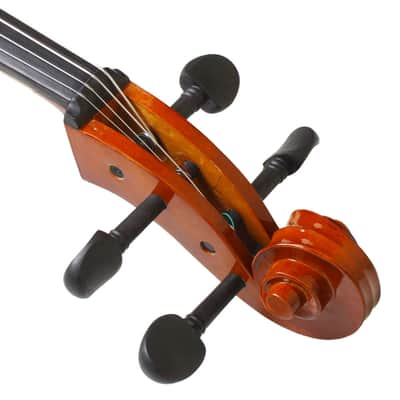 4/4 Wood Cello Bag Bow Rosin Bridge Natural 2020s image 3