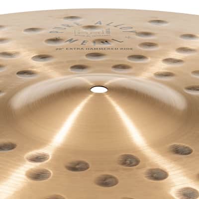 Meinl Pure Alloy Extra Hammered Ride Cymbal 20" image 3