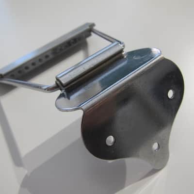 Gibson Acoustic 12 String Guitar Tailpiece Authentic Vintage Part Circa-1960s-Chrome image 5