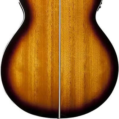 Washburn EA15ATB Festival Series Mini Jumbo Cutaway Body Flame Maple Top Mahogany Neck 6-String Acoustic-Electric Guitar image 4