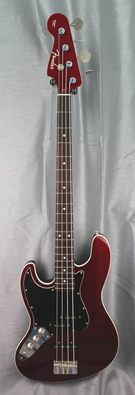 Fender Jazz Bass Aerodyne AJB-Deluxe LH 2008 - OCR Old Candy Apple Red - Left Hand JAPAN import image 1