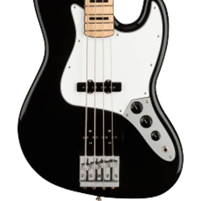 Fender Geddy Lee Jazz Bass Electric Guitar, Maple Fingerboard, Black - MIM image 1