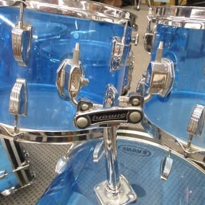 Ludwig Vistalite Double bass drum set 70's image 8