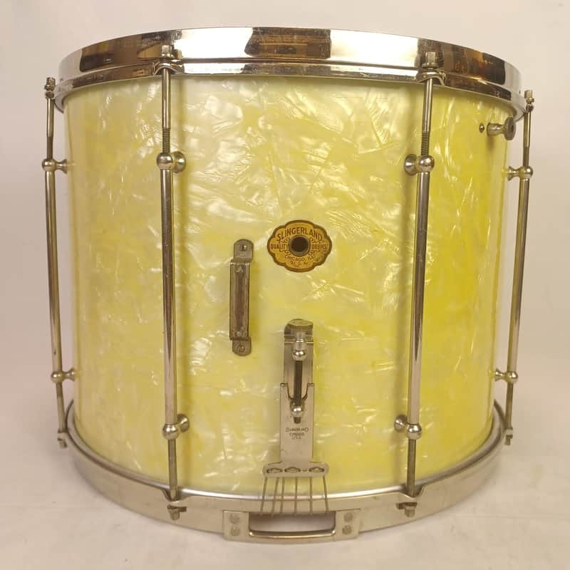 Slingerland 12x16" 30s WMP 3Ply African Mahogany Snare/Tom Drum Marching Vintage image 1