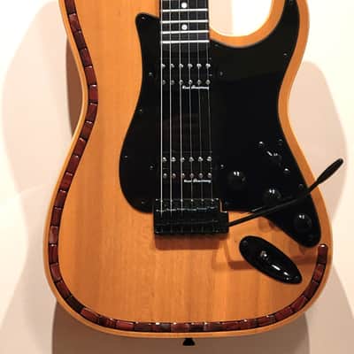 CUSTOM DESIGNED & CRAFTED - SOLID ASH STRAT STYLE W/BUTTERSCOTCH DOUBLE BOUND BODY W/RED APPLE JASPER - SERIAL #075 -  2025 image 6