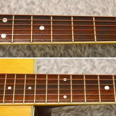 1977 made MILES 2000 D-25 Solid top Vintage Acoustic Guitar Made in Japan image 17