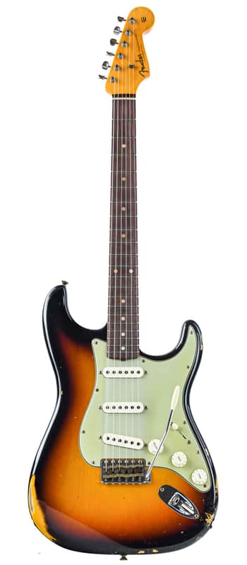 Fender Custom Shop 60 Stratocaster RW Relic 3 Color Sunburst #R127987 image 1