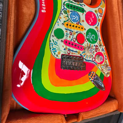 2022 Fender Artist Series George Harrison Rocky Stratocaster 2022 - Sonic Blue / Custom Art image 17