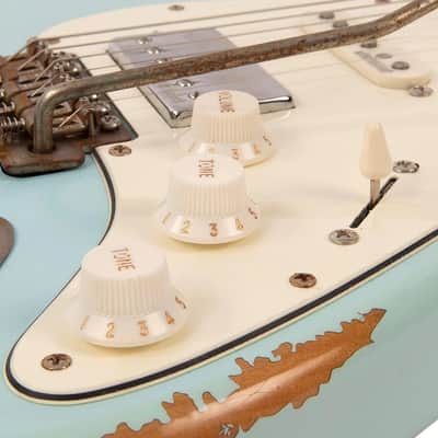 Vintage V6HMRLB Icon Ultra-Gloss Distressed Laguna Blue image 4