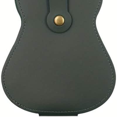 Leather Guitar Pick Holder Case,Handmade PU Leather Guitar Plectrum Holder with 18 Slots for Guitar Picks (green) image 3