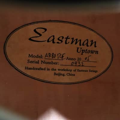 2005 Eastman AR805CE Classic Archtop Guitar image 20