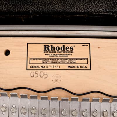 1980 Rhodes Suitcase 73 Mk II Vintage Electric Piano w/ Janus Preamp, Serviced w/ Mk I Action image 17