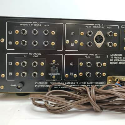 Kenwood KR-7400 AM/FM Stereo Receiver 1974-1976 - Silver / Wood image 6