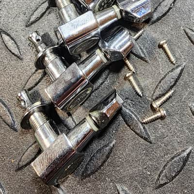 LTD Chrome 6-In-Line Tuners Set Tuning Heads image 2
