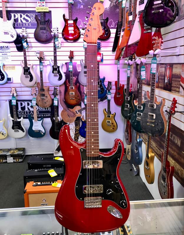 Fender Noventa Stratocaster, Crimson Red with Gig Bag - Pre Owned image 1
