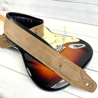 Walker and Williams C-22 Distressed Dark Brown Double Padded Premium Soft Leather Strap image 2
