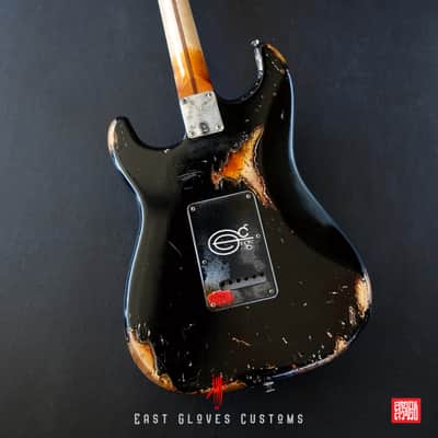 Fender Stratocaster 60th Anniversary Special Edition Black Aged Relic by East Gloves Customs (Rare) image 6