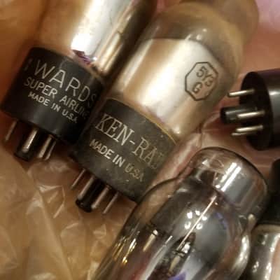 Ken-Rad etc. ONE (1) 5Y3G rectifier AT1000 TESTED Vacuum Tube hanging filament Coke Bottle 5Y3 1939-1950 image 7