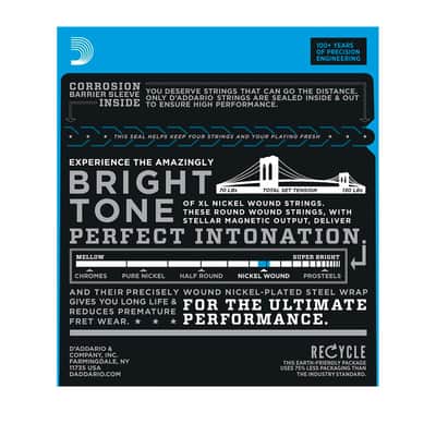 EXL116 Nickel Wound Medium Top Heavy Bottom 11-52 D'Addario image 6