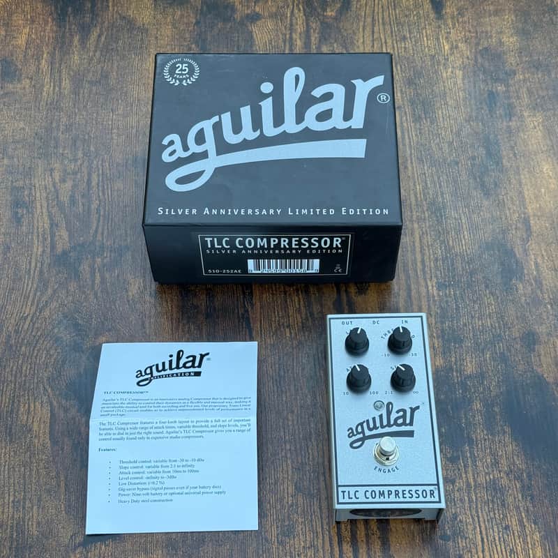 Aguilar TLC Compressor Silver 25th Anniversary Edition 043/250 w/ Box, Manual image 1